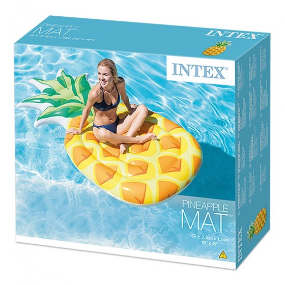 Intex 58761 - Materassino Ananas, Multicolore, 216 x 124 cmINTE58761