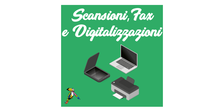 Servizio scansioni, Fax e digitalizzazioni